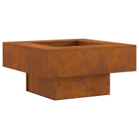 Produktbild för Eldstad Rostig 80 x 80 x 40 cm Väderbeständig stål