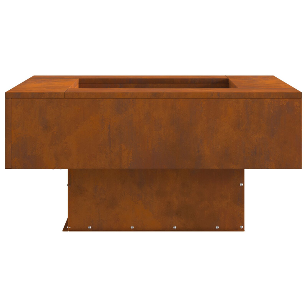 Produktbild för Eldstad Rostig 80 x 80 x 40 cm Väderbeständig stål