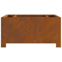Produktbild för Eldstad Brun 60 x 60 x 30 cm Väderbeständig stål