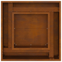 Produktbild för Eldstad Brun 60 x 60 x 30 cm Väderbeständig stål