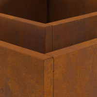 Produktbild för Eldstad Brun 60 x 60 x 30 cm Väderbeständig stål