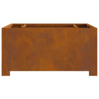 Produktbild för Eldstad Rostig 80 x 80 x 40 cm Väderbeständig stål