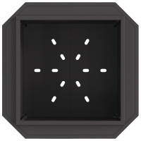 Produktbild för Röklös eldstad Svart 58 x 58 x 51 cm Kallvalsat stål