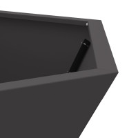 Produktbild för Eldstad Svart 75 x 75 x 28 cm Väderbeständig stål