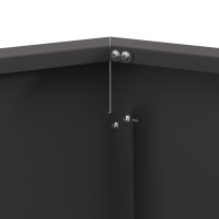 Produktbild för Eldstad Svart 75 x 75 x 28 cm Väderbeständig stål