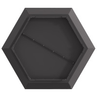Produktbild för Eldstad Svart 75 x 75 x 28 cm Väderbeständig stål