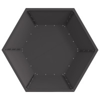 Produktbild för Eldstad Svart 100 x 100 x 28 cm Väderbeständig stål