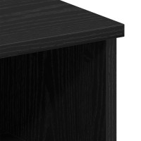 Produktbild för Nattduksbord 2 pcs Svart Ek 50 x 32 x 60 cm Konstruerat trä