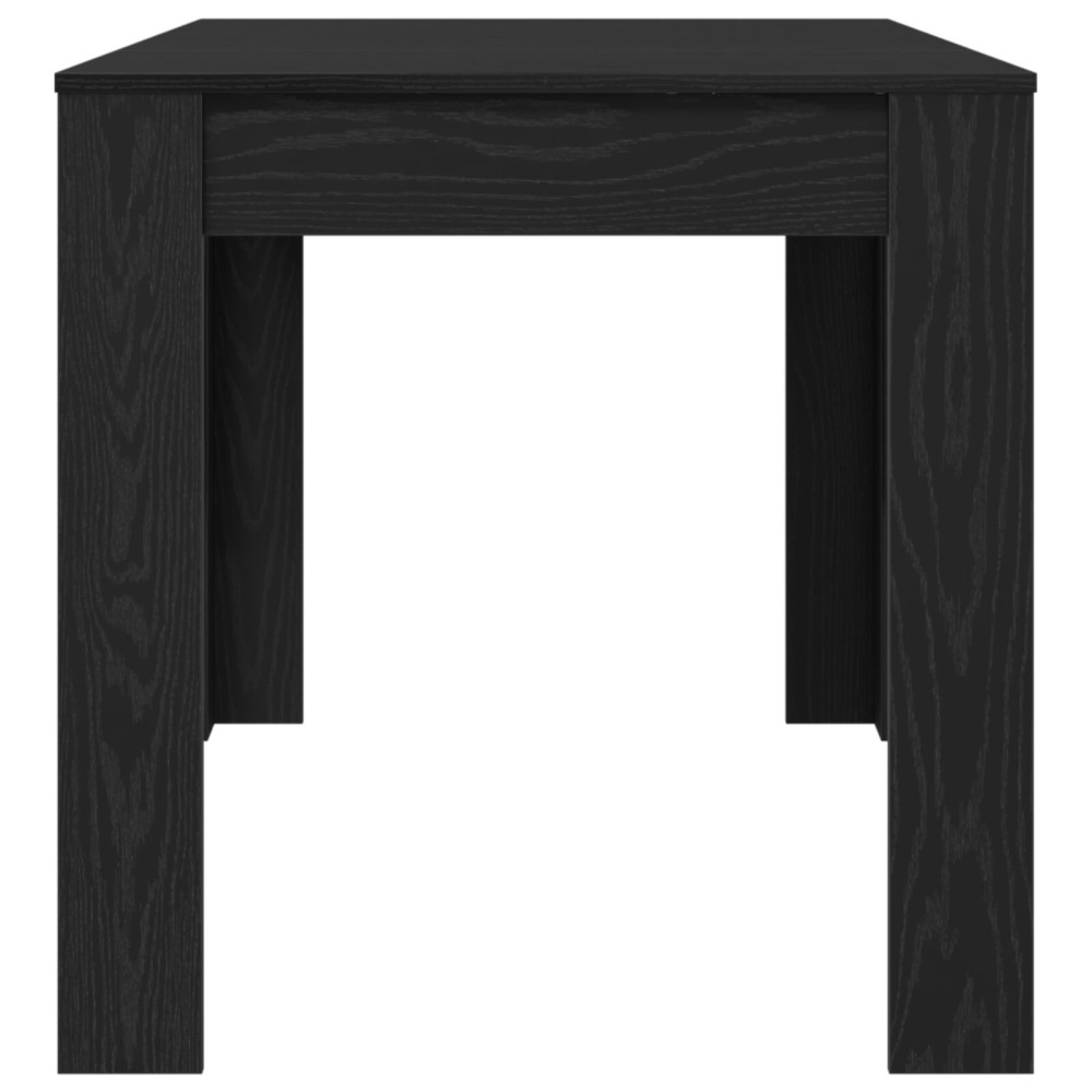 Produktbild för Matbord Svart ek 140 x 74,5 x 76 cm Konstruerat trä