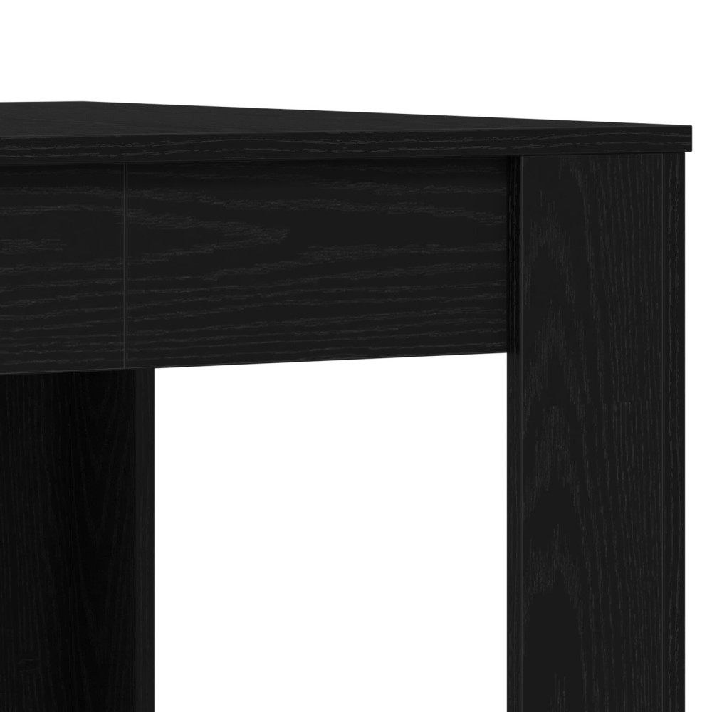 Produktbild för Matbord Svart ek 140 x 74,5 x 76 cm Konstruerat trä