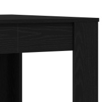 Produktbild för Matbord Svart ek 140 x 74,5 x 76 cm Konstruerat trä