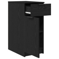 Produktbild för Kontorsskåp Svart Ek 33 x 50 x 75 cm Konstruerat trä
