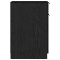 Produktbild för Kontorsskåp Svart Ek 33 x 50 x 75 cm Konstruerat trä