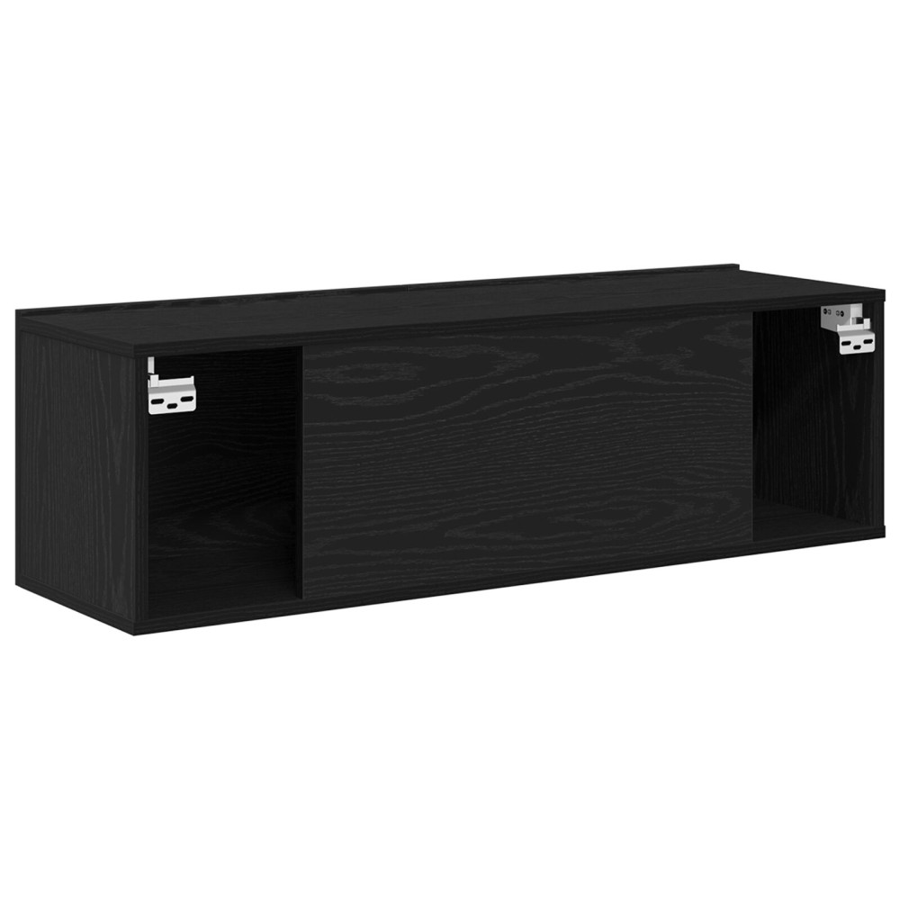 Produktbild för TV-skåp 2 pcs Svart 100 x 30 x 30 cm Konstruerat trä
