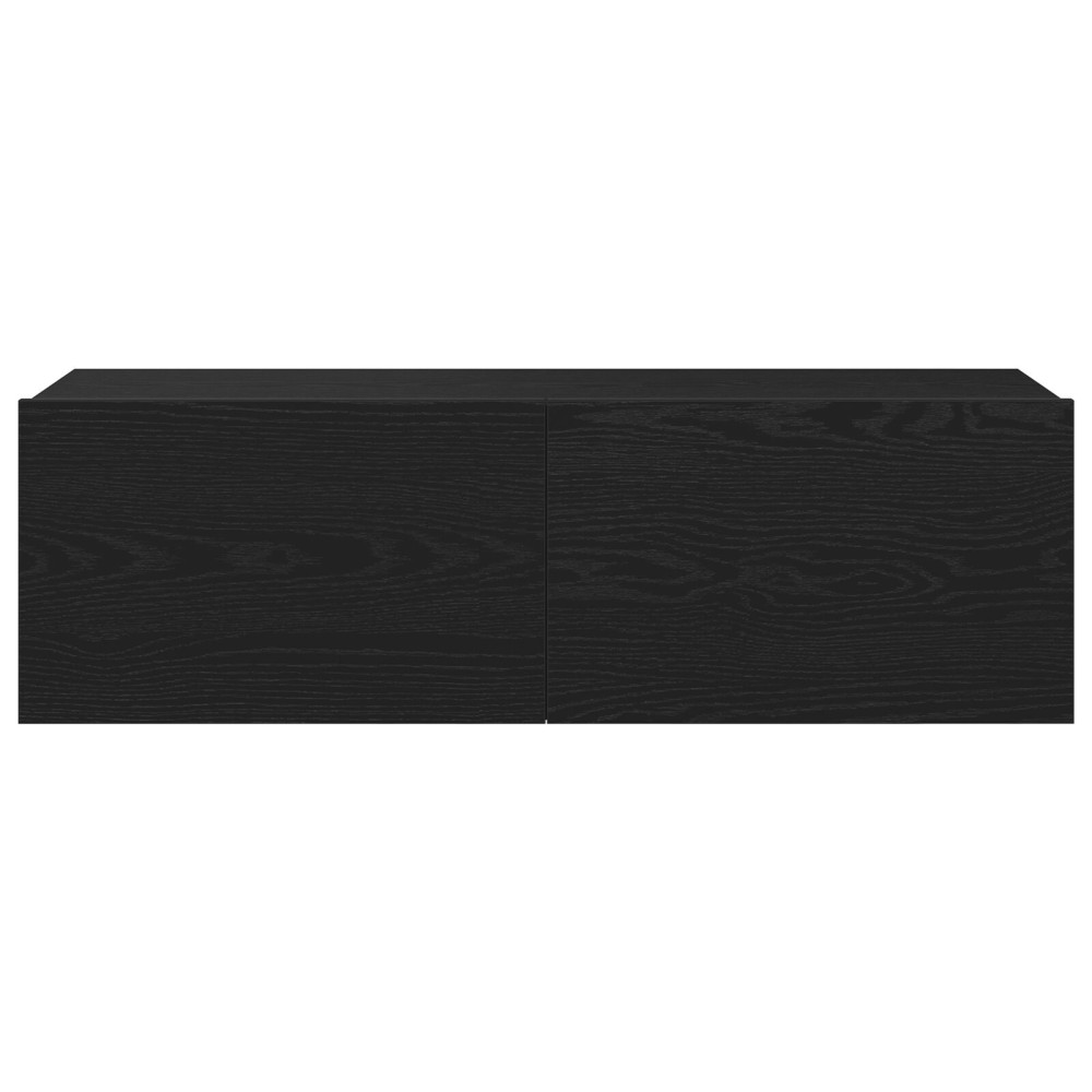 Produktbild för TV-skåp 2 pcs Svart 100 x 30 x 30 cm Konstruerat trä