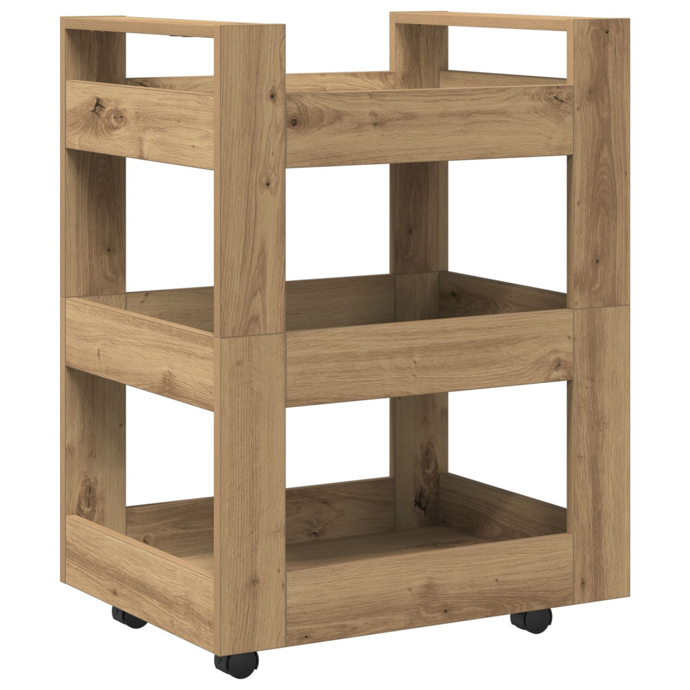 Produktbild för Köksvagn Artisan Ek 60 x 45 x 80 cm Konstruerat trä