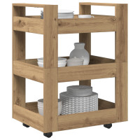 Produktbild för Köksvagn Artisan Ek 60 x 45 x 80 cm Konstruerat trä