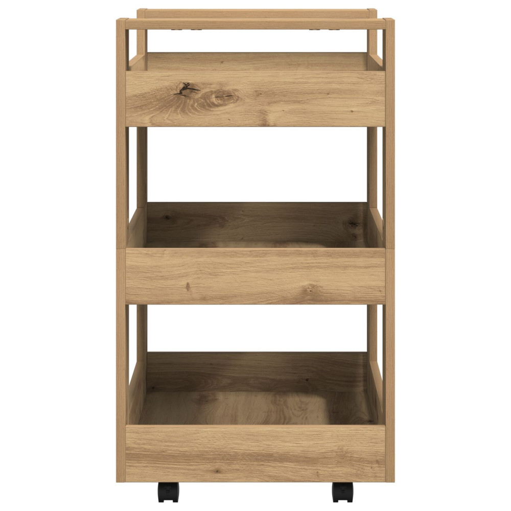 Produktbild för Köksvagn Artisan Ek 60 x 45 x 80 cm Konstruerat trä