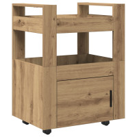 Produktbild för Köksvagn artisan ek 60 x 45 x 80 cm Konstruerat trä