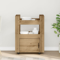 Produktbild för Köksvagn artisan ek 60 x 45 x 80 cm Konstruerat trä