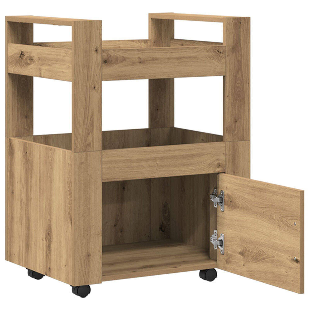 Produktbild för Köksvagn artisan ek 60 x 45 x 80 cm Konstruerat trä