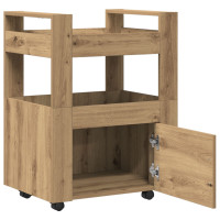 Produktbild för Köksvagn artisan ek 60 x 45 x 80 cm Konstruerat trä