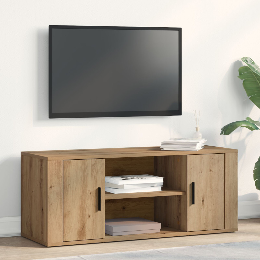 Produktbild för TV-skåp 100 x 35 x 40 cm artisan ek Konstruerat trä