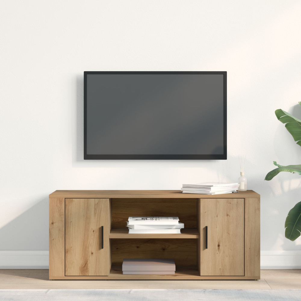Produktbild för TV-skåp 100 x 35 x 40 cm artisan ek Konstruerat trä