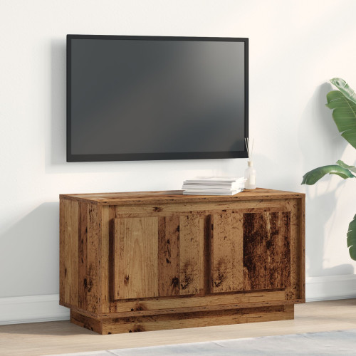 vidaXL TV-skåp Gammalt trä 80 x 35 x 45 cm Konstruerat trä