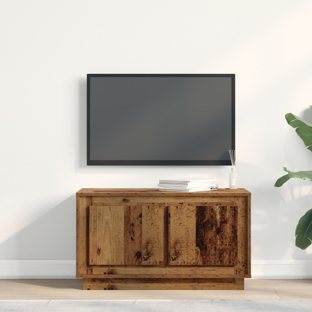 Produktbild för TV-skåp Gammalt trä 80 x 35 x 45 cm Konstruerat trä