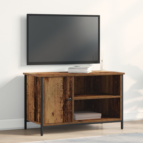 vidaXL TV-skåp Gammalt trä 80 x 40 x 50 cm Konstruerat trä