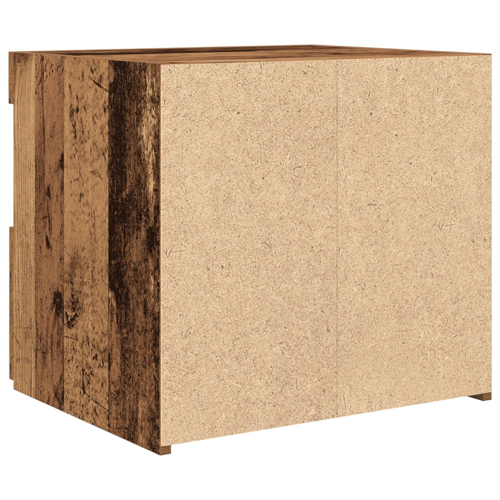 Produktbild för Nattduksbord Gammalt trä 50 x 40 x 45 cm Konstruerat trä