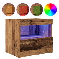Produktbild för Nattduksbord 2 pcs Gammalt trä 50 x 40 x 45 cm Konstruerat trä