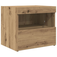 Produktbild för Nattduksbord 2 pcs Artisan Ek 50 x 40 x 45 cm Konstruerat trä