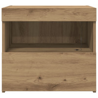 Produktbild för Nattduksbord 2 pcs Artisan Ek 50 x 40 x 45 cm Konstruerat trä