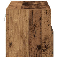 Produktbild för TV Vägghylla 2 pcs Gammalt trä 100 x 30 x 30 cm Konstruerat trä