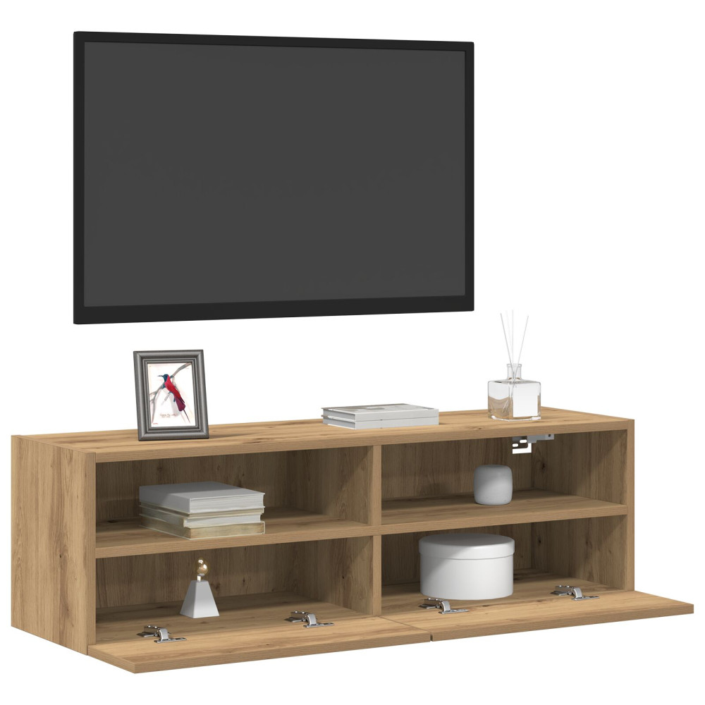 Produktbild för TV Vägghylla 2 pcs artisan ek Konstruerat trä