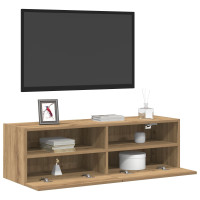 Produktbild för TV Vägghylla 2 pcs artisan ek Konstruerat trä
