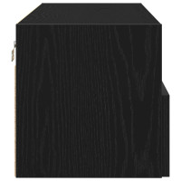 Produktbild för TV Vägghylla 2 pcs Svart ek 100 x 30 x 30 cm Konstruerat trä