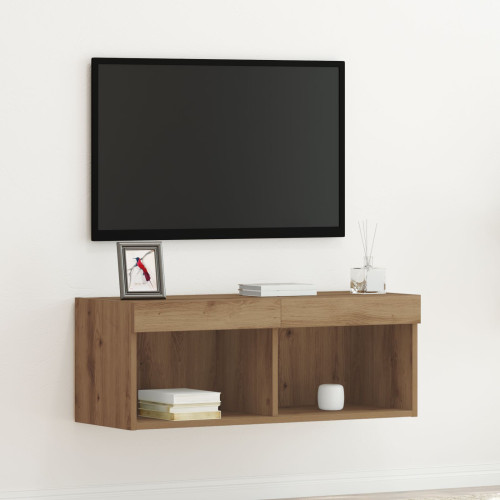 vidaXL TV-bänkset 80 x 30 x 30 cm artisan ek Konstruerat trä