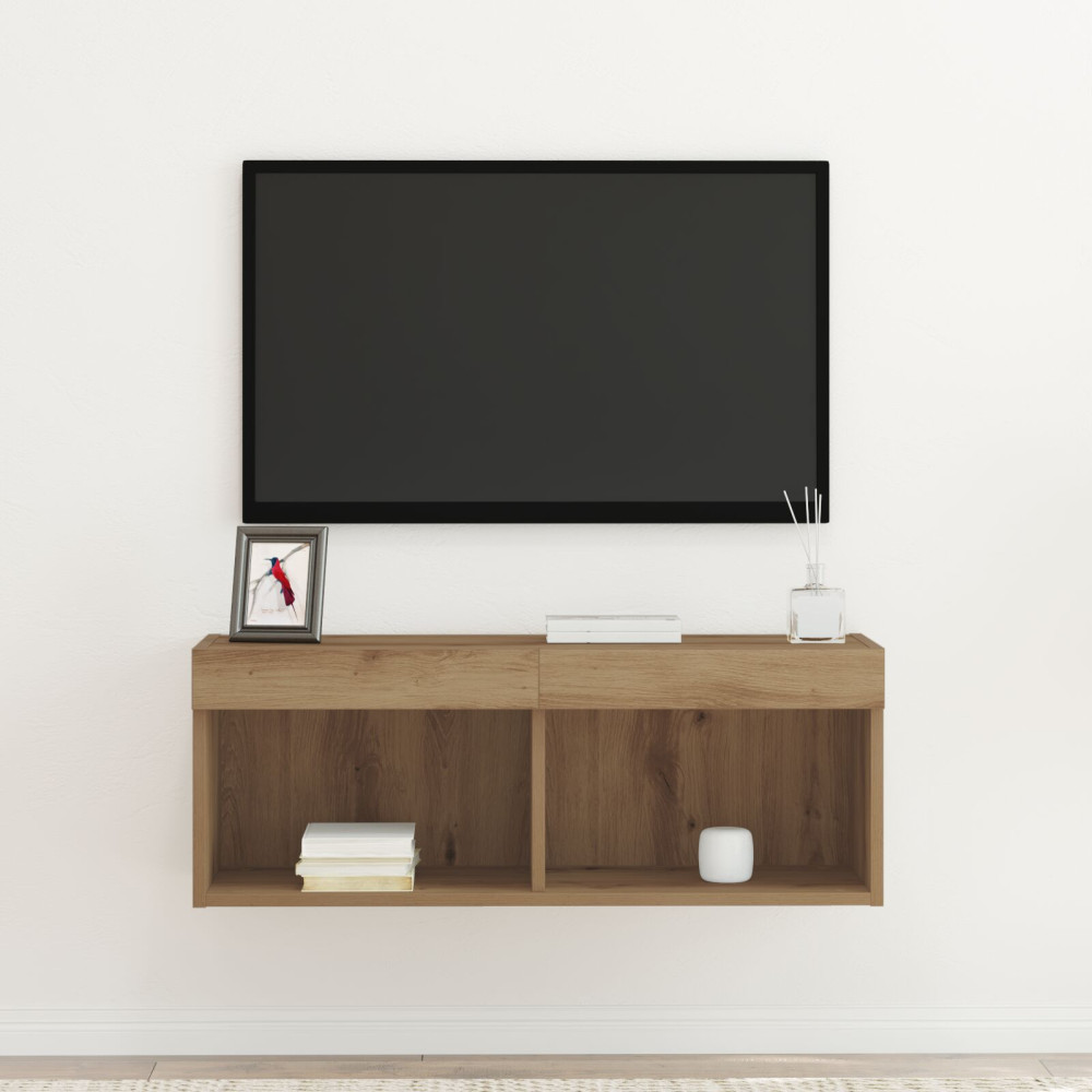 Produktbild för TV-bänkset 80 x 30 x 30 cm artisan ek Konstruerat trä