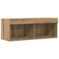 Produktbild för TV-bänkset 80 x 30 x 30 cm artisan ek Konstruerat trä