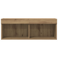 Produktbild för TV-bänkset 80 x 30 x 30 cm artisan ek Konstruerat trä
