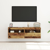 Produktbild för TV Vägghylla 2 pcs Gammalt trä 60 x 30 x 40 cm Konstruerat trä