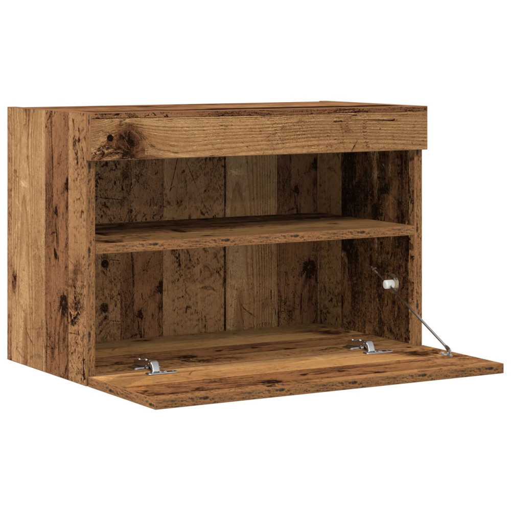 Produktbild för TV Vägghylla 2 pcs Gammalt trä 60 x 30 x 40 cm Konstruerat trä