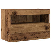 Produktbild för TV Vägghylla 2 pcs Gammalt trä 60 x 30 x 40 cm Konstruerat trä