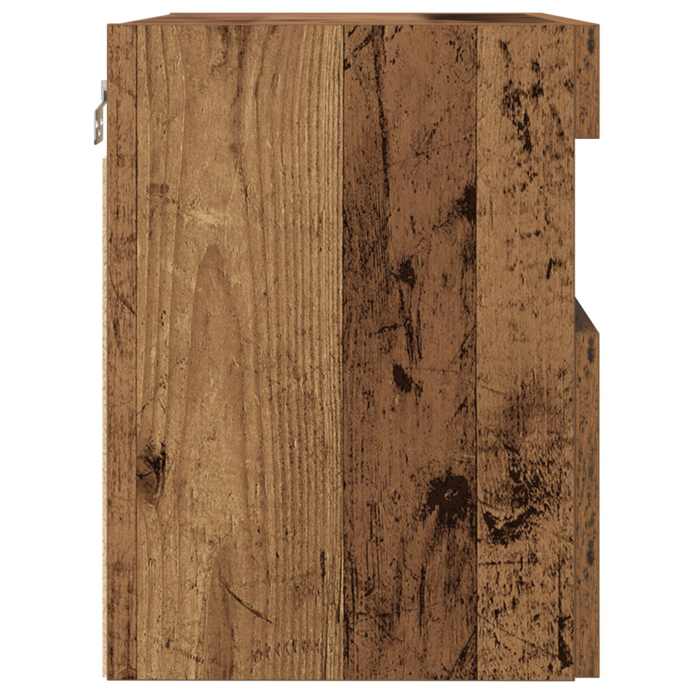 Produktbild för TV Vägghylla 2 pcs Gammalt trä 60 x 30 x 40 cm Konstruerat trä