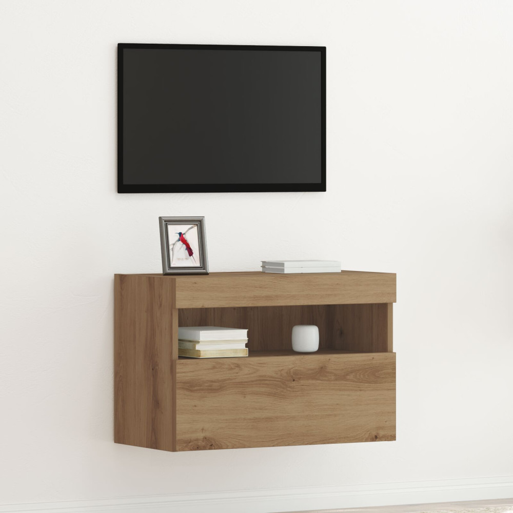 Produktbild för TV Vägghylla 60 x 30 x 40 cm artisan ek Konstruerat trä