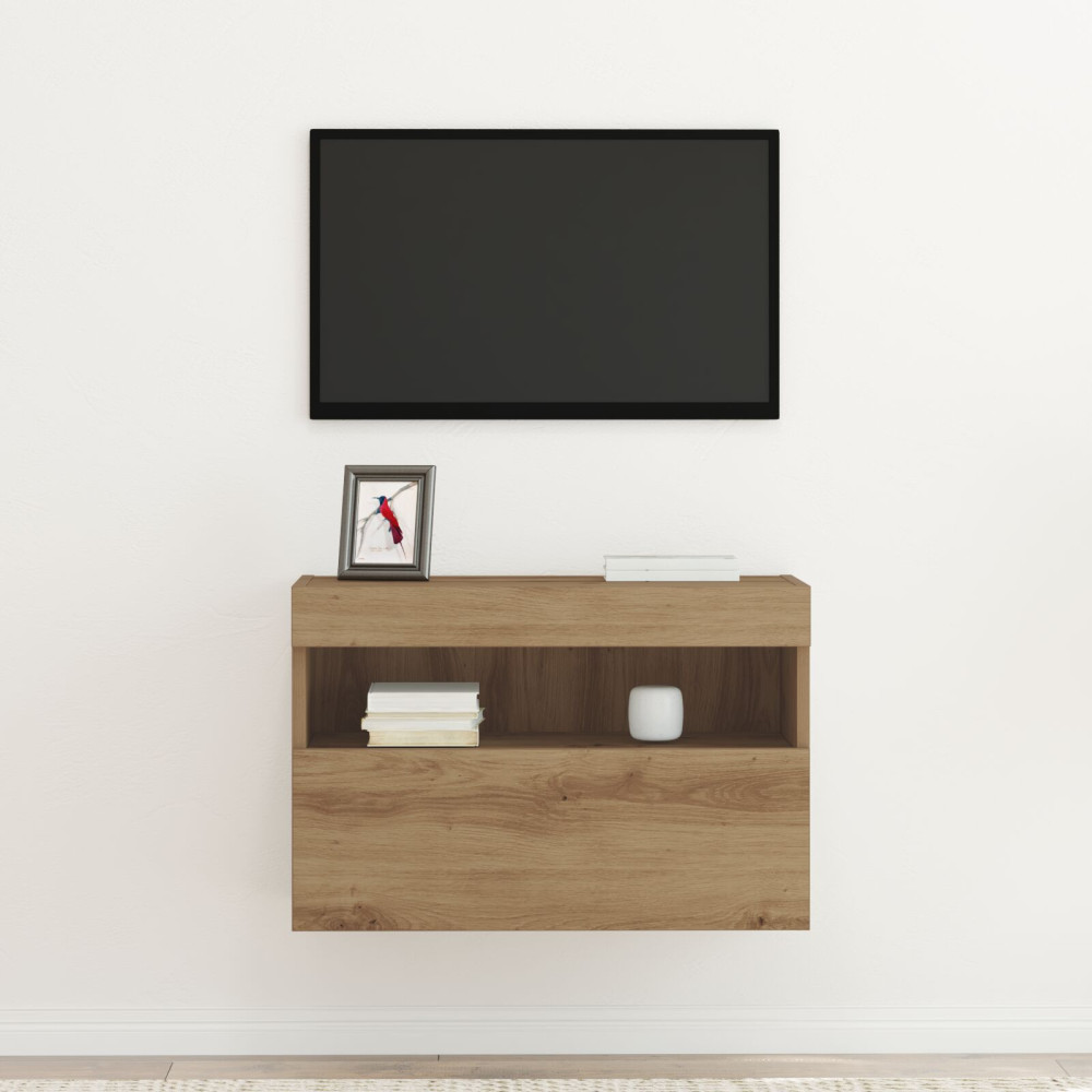 Produktbild för TV Vägghylla 60 x 30 x 40 cm artisan ek Konstruerat trä
