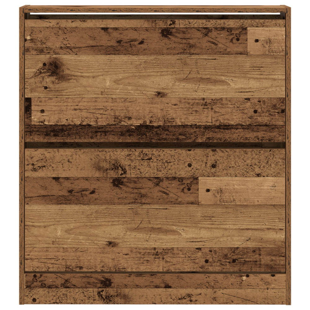 Produktbild för Skoskåp med hylla Gammalt trä 80 x 21 x 87,5 cm Konstruerat trä